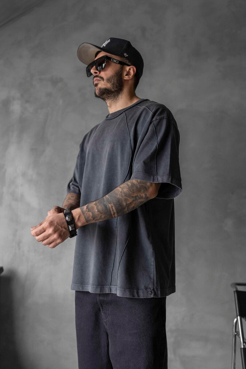 WASHED T-SHIRT BLACK 1726