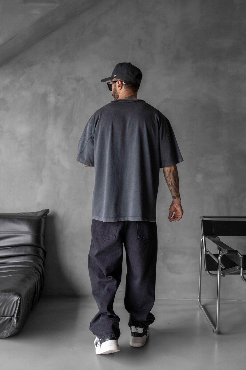 WASHED T-SHIRT BLACK 1726