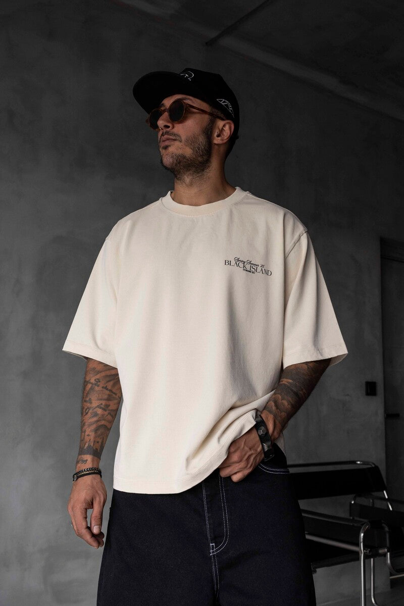 SPRING SUMMER WASHED T-SHIRT BEIGE 1853