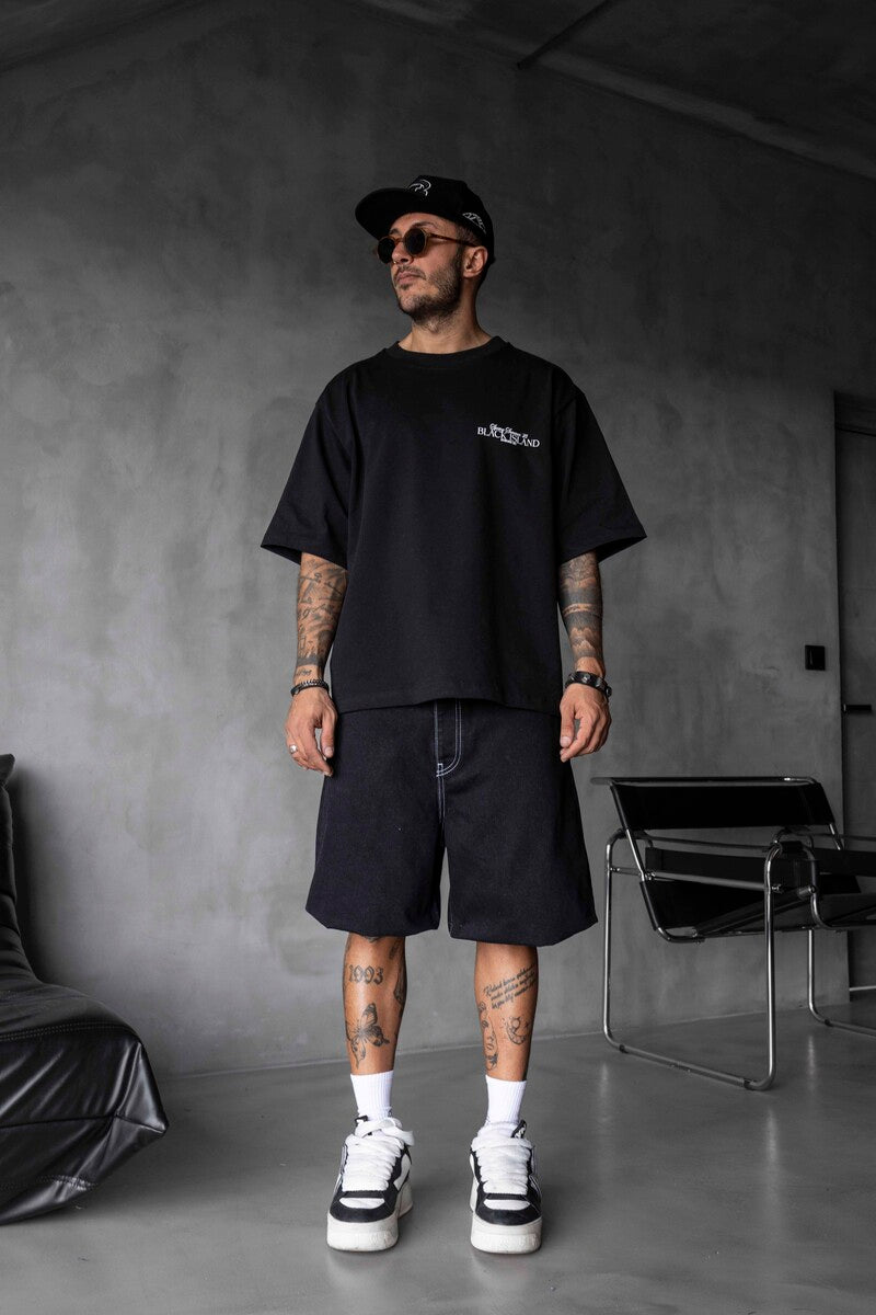 SPRING SUMMER WASHED T-SHIRT BLACK 1853