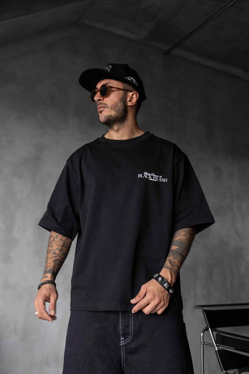 SPRING SUMMER WASHED T-SHIRT BLACK 1853