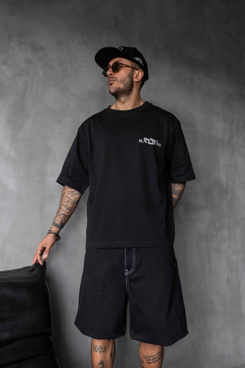 SPRING SUMMER WASHED T-SHIRT BLACK 1853