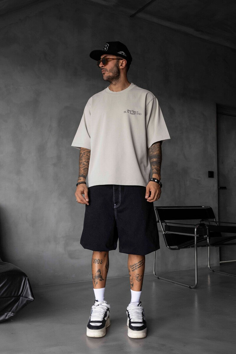 SPRING SUMMER WASHED T-SHIRT KHAKI 1853