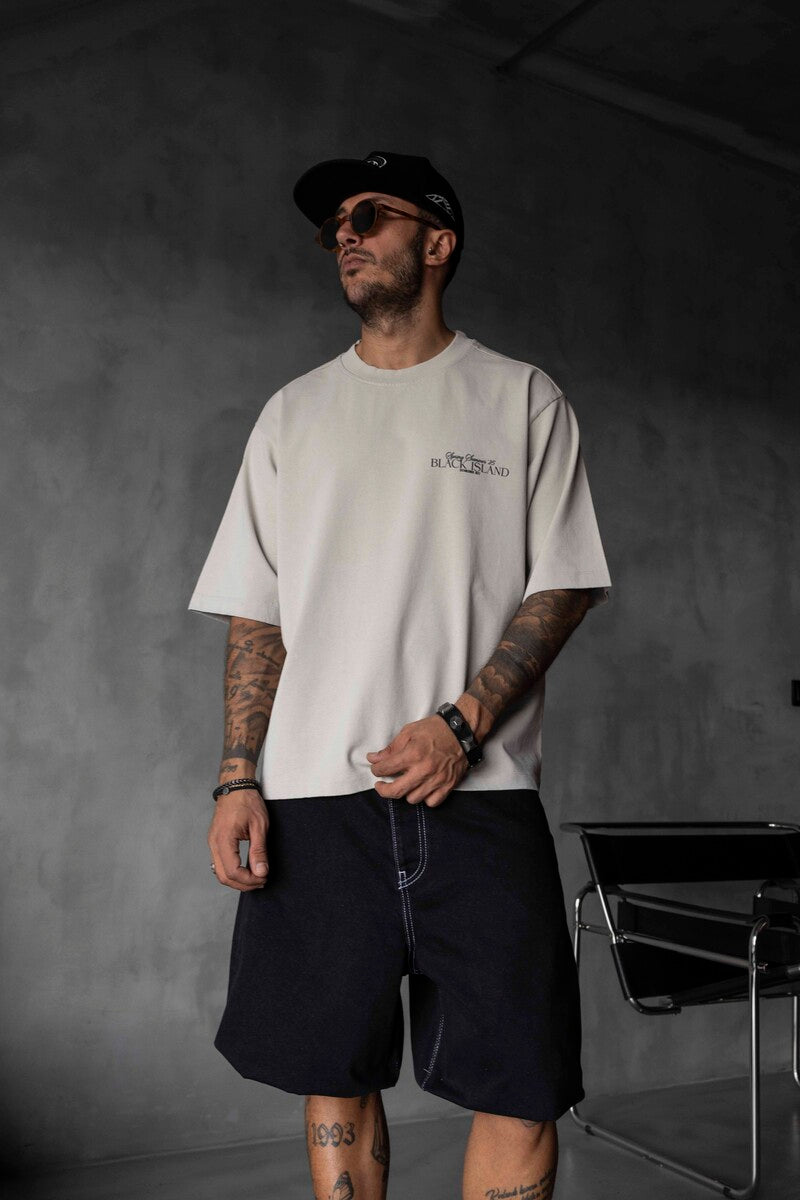 SPRING SUMMER WASHED T-SHIRT KHAKI 1853