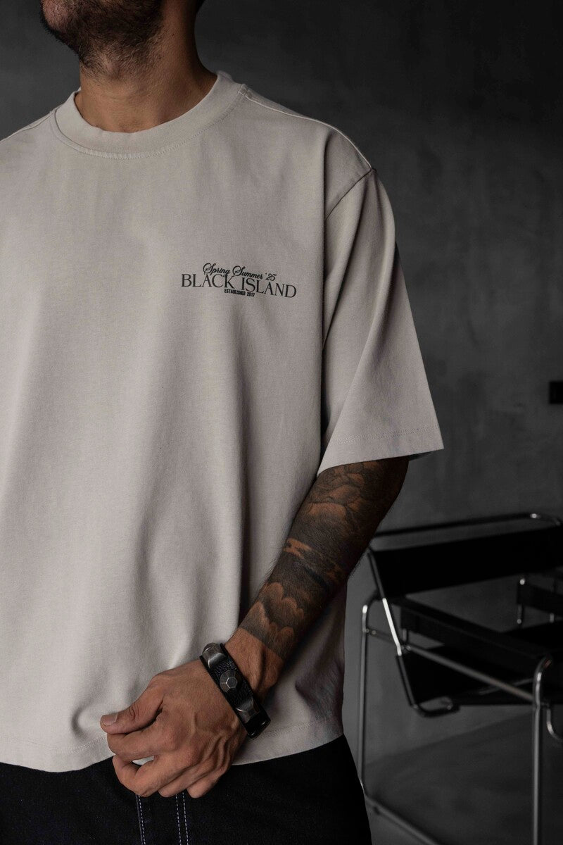 SPRING SUMMER WASHED T-SHIRT KHAKI 1853