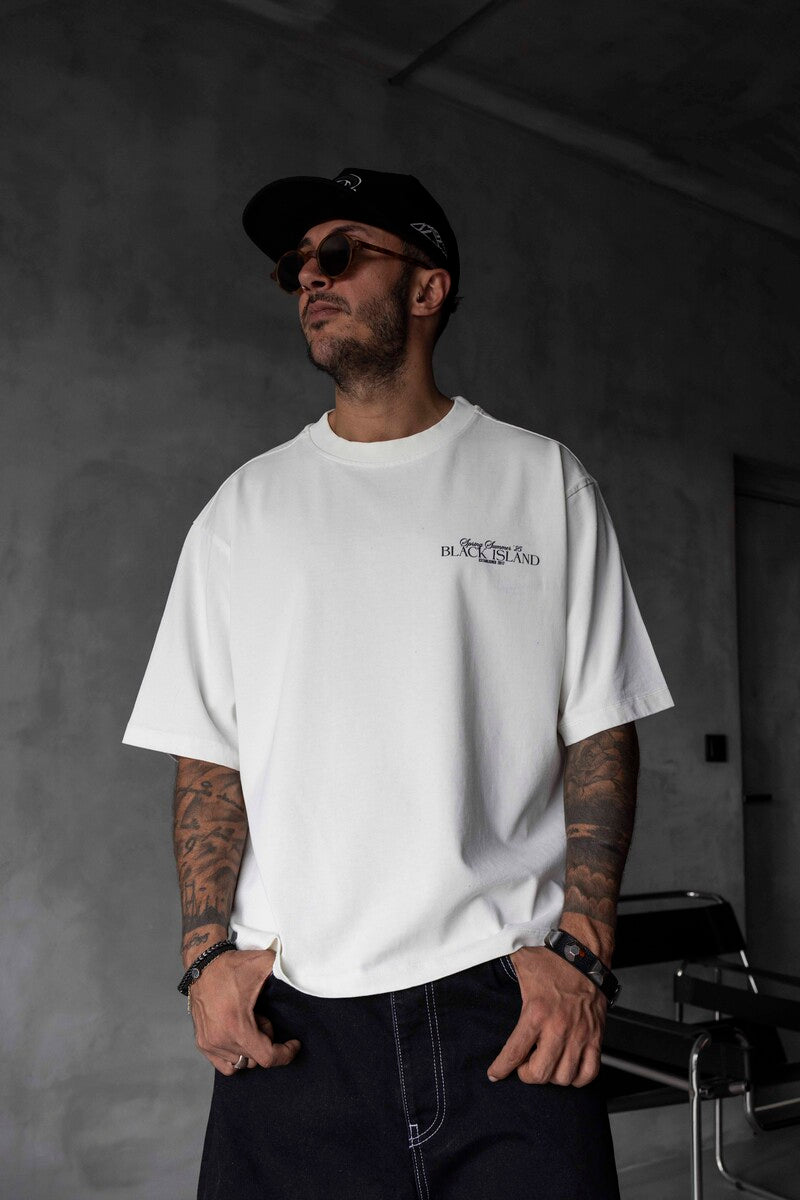 SPRING SUMMER WASHED T-SHIRT WHITE 1853