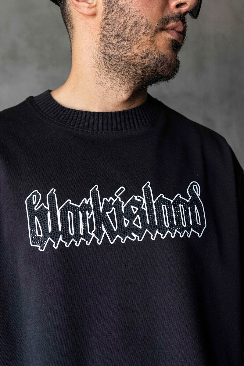 Stone Printed T-Shirt Black 1899