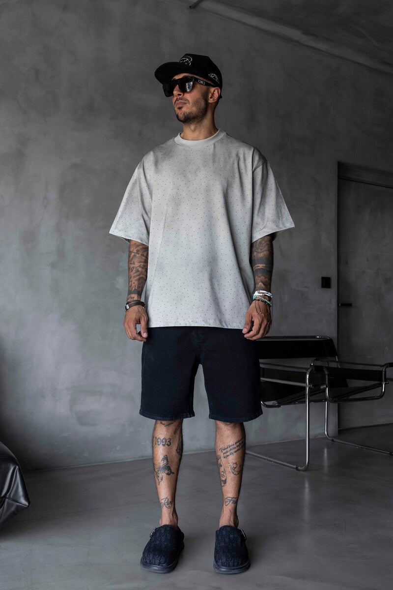 Stone & Washed T-Shirt Gri 1911