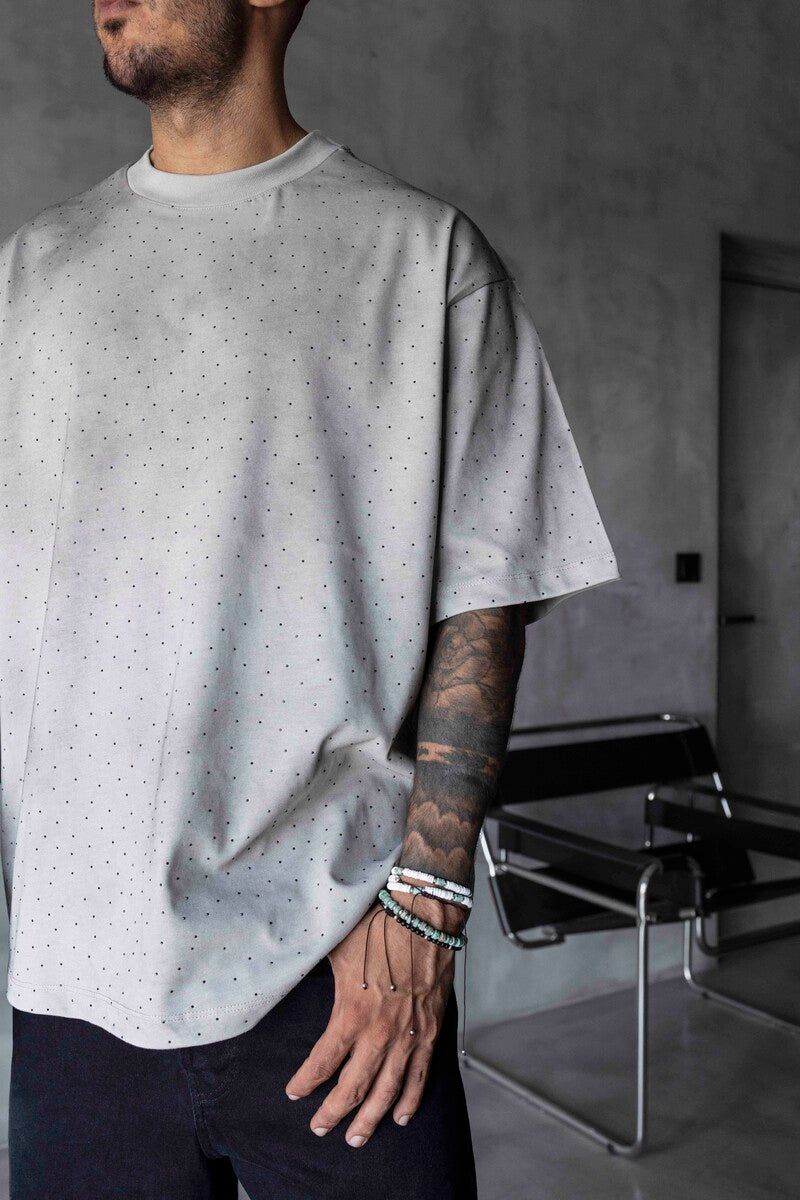 Stone & Washed T-Shirt Gri 1911