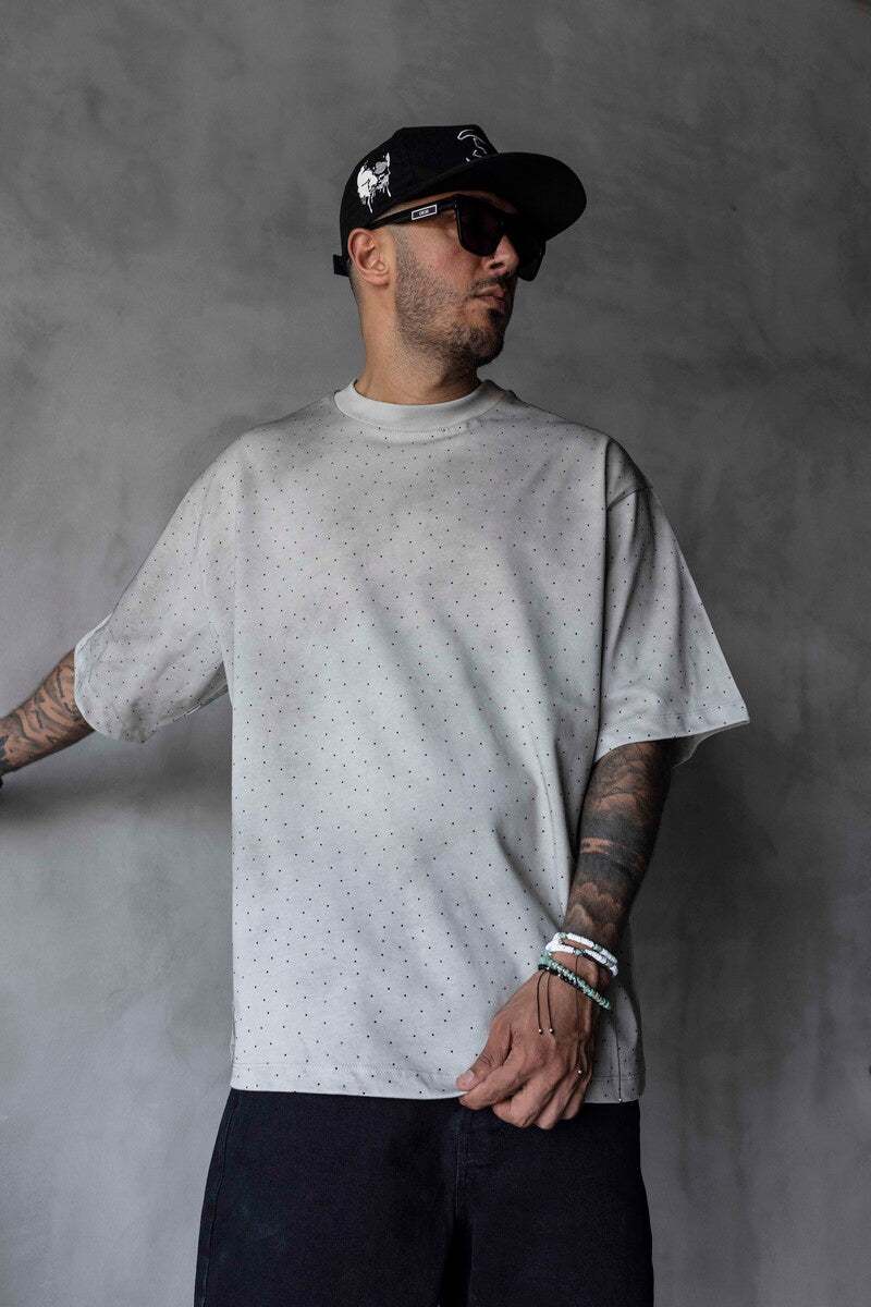 Stone & Washed T-Shirt Gri 1911