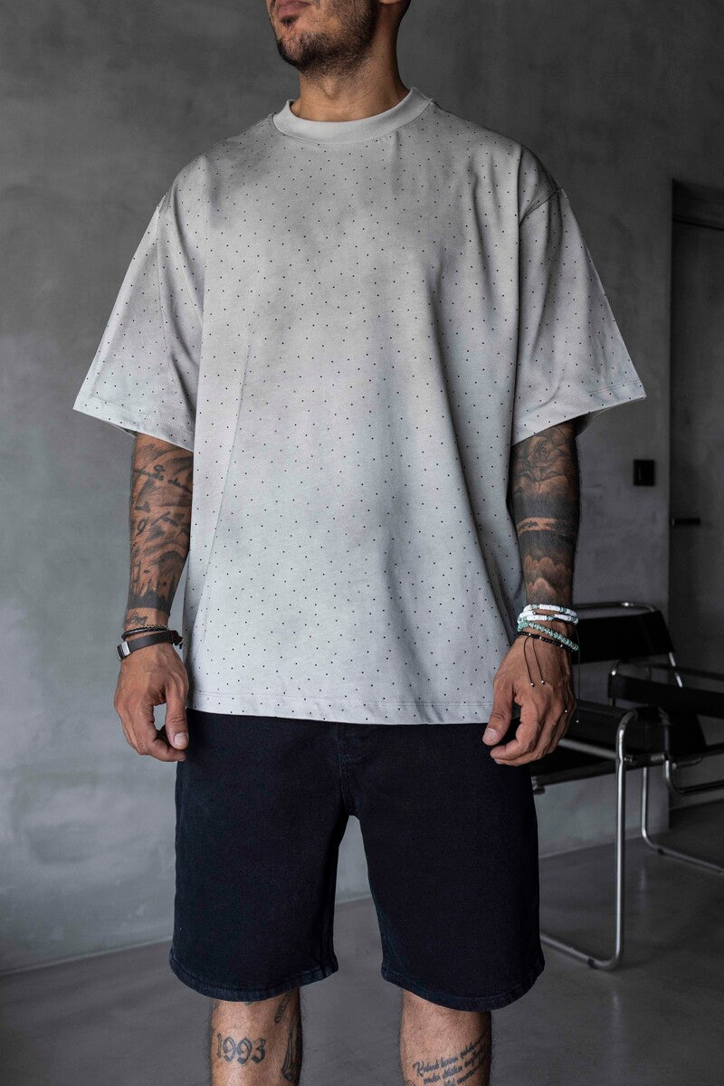 Stone & Washed T-Shirt Gri 1911
