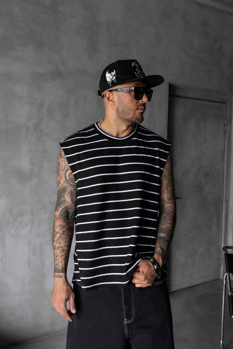 Striped Black Singlet 1897