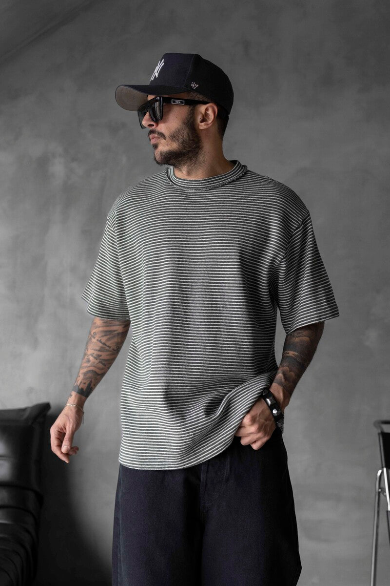 STRIPED T-SHIRT GREEN 1721