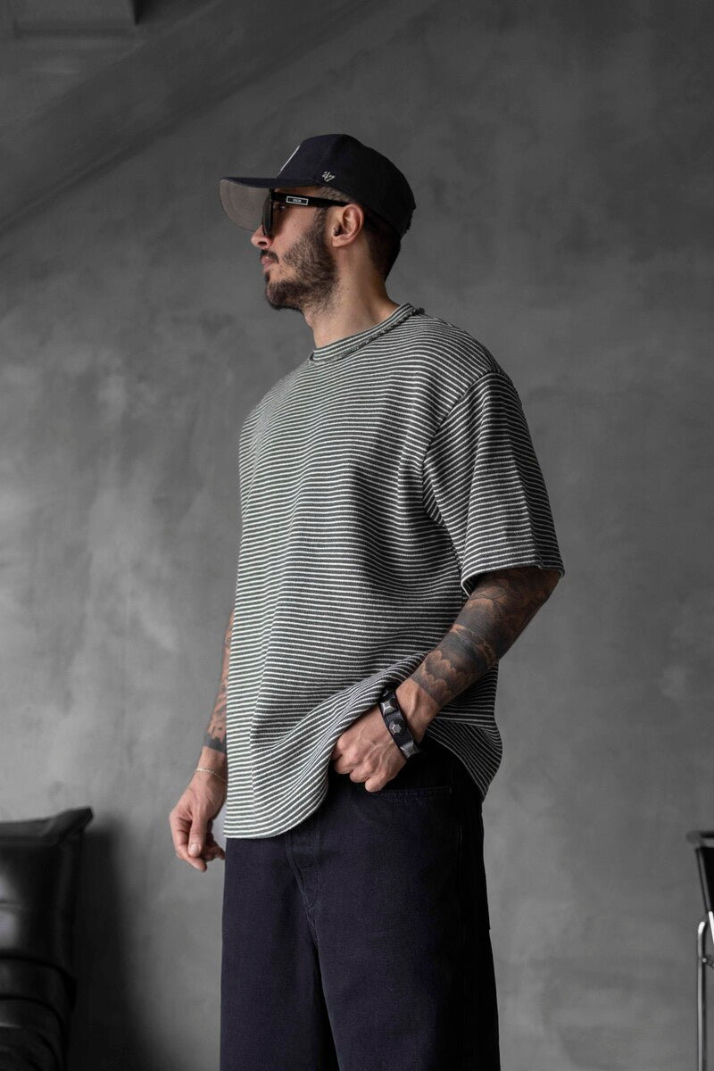 STRIPED T-SHIRT GREEN 1721