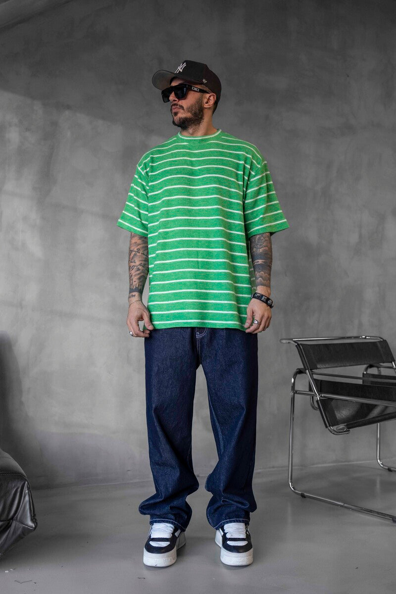 STRIPED T-SHIRT GREEN 1635