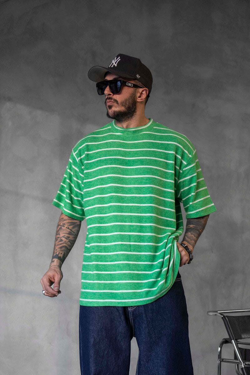 STRIPED T-SHIRT GREEN 1635