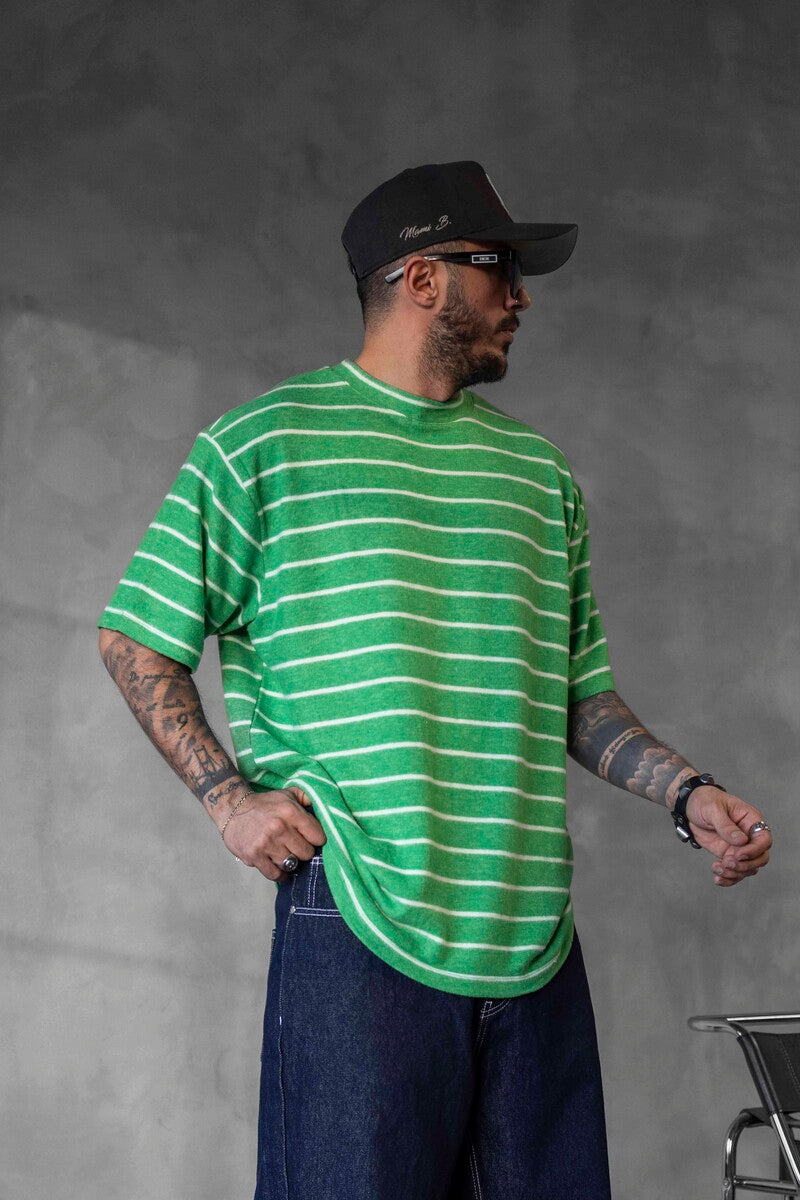 STRIPED T-SHIRT GREEN 1635