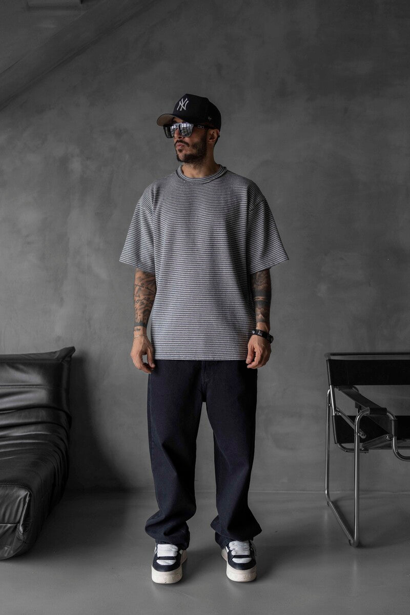 STRIPED T-SHIRT GREY 1721