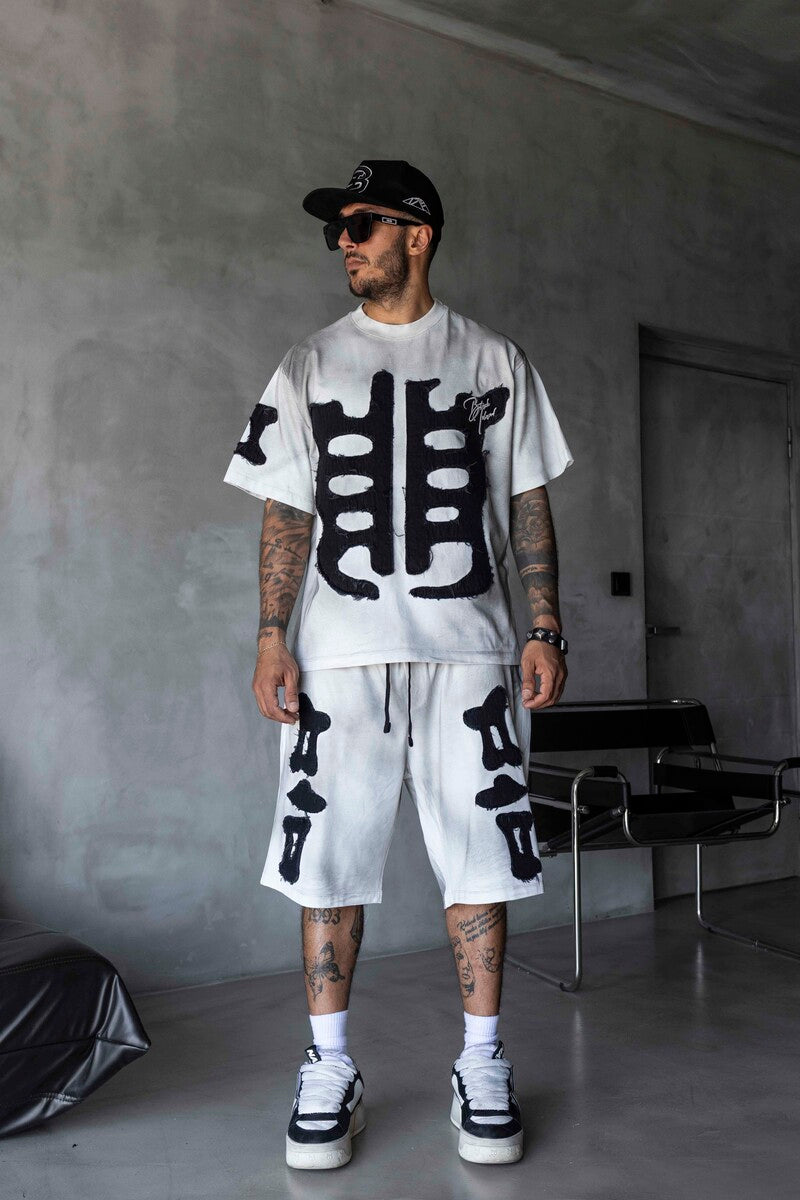 Summer Shorts & Tee Set White 1906-1907