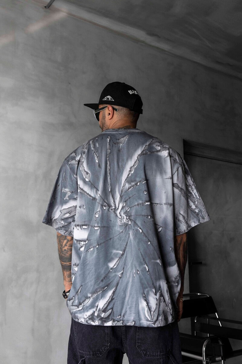 TIE-DYE WASHED T-SHIRT BLUE 1685