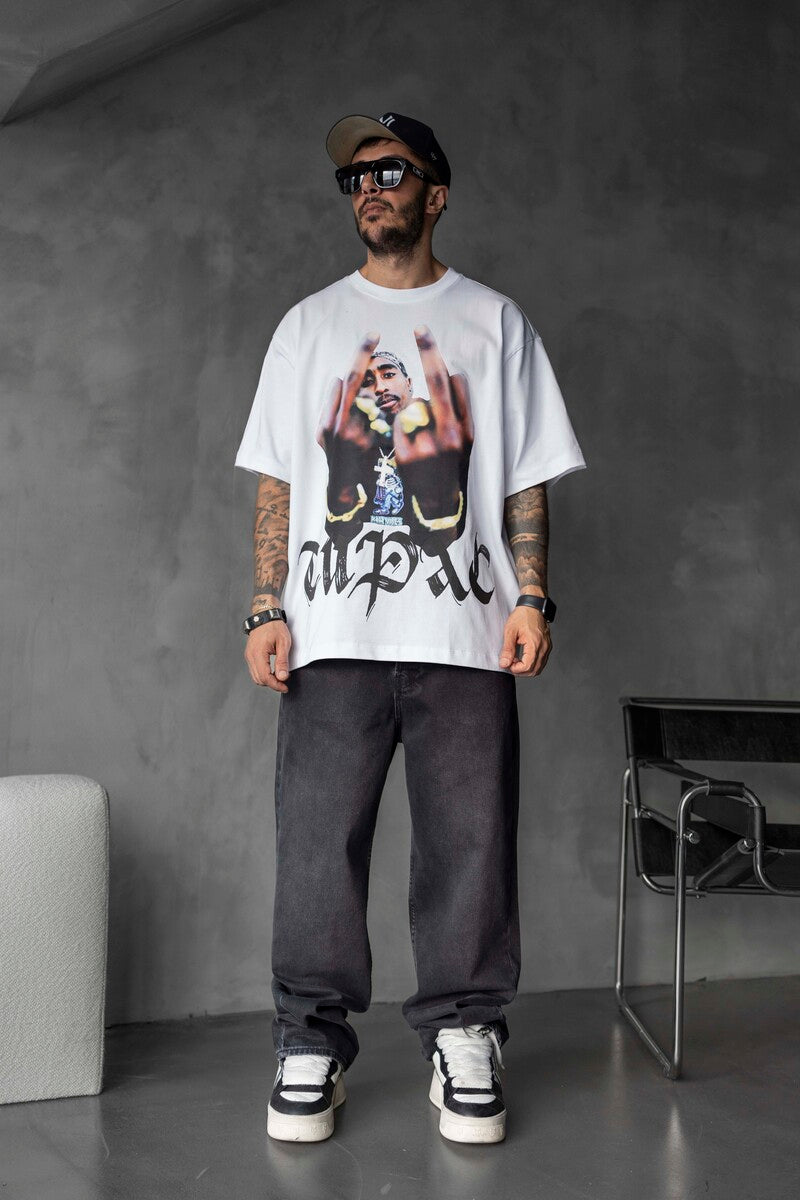 TUPAC PRINTED T-SHIRT WHITE 1734