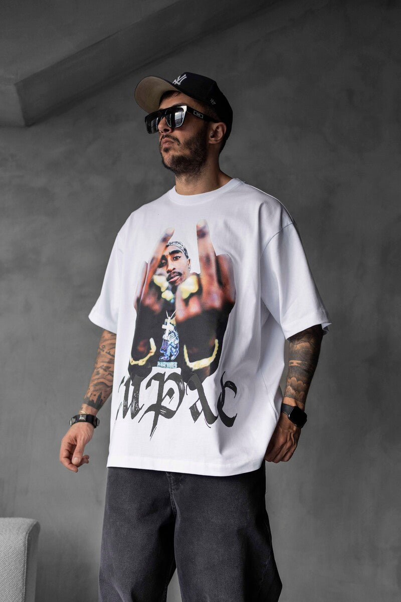 TUPAC PRINTED T-SHIRT WHITE 1734