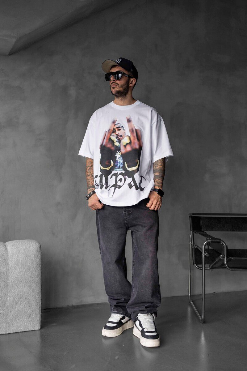 TUPAC PRINTED T-SHIRT WHITE 1734
