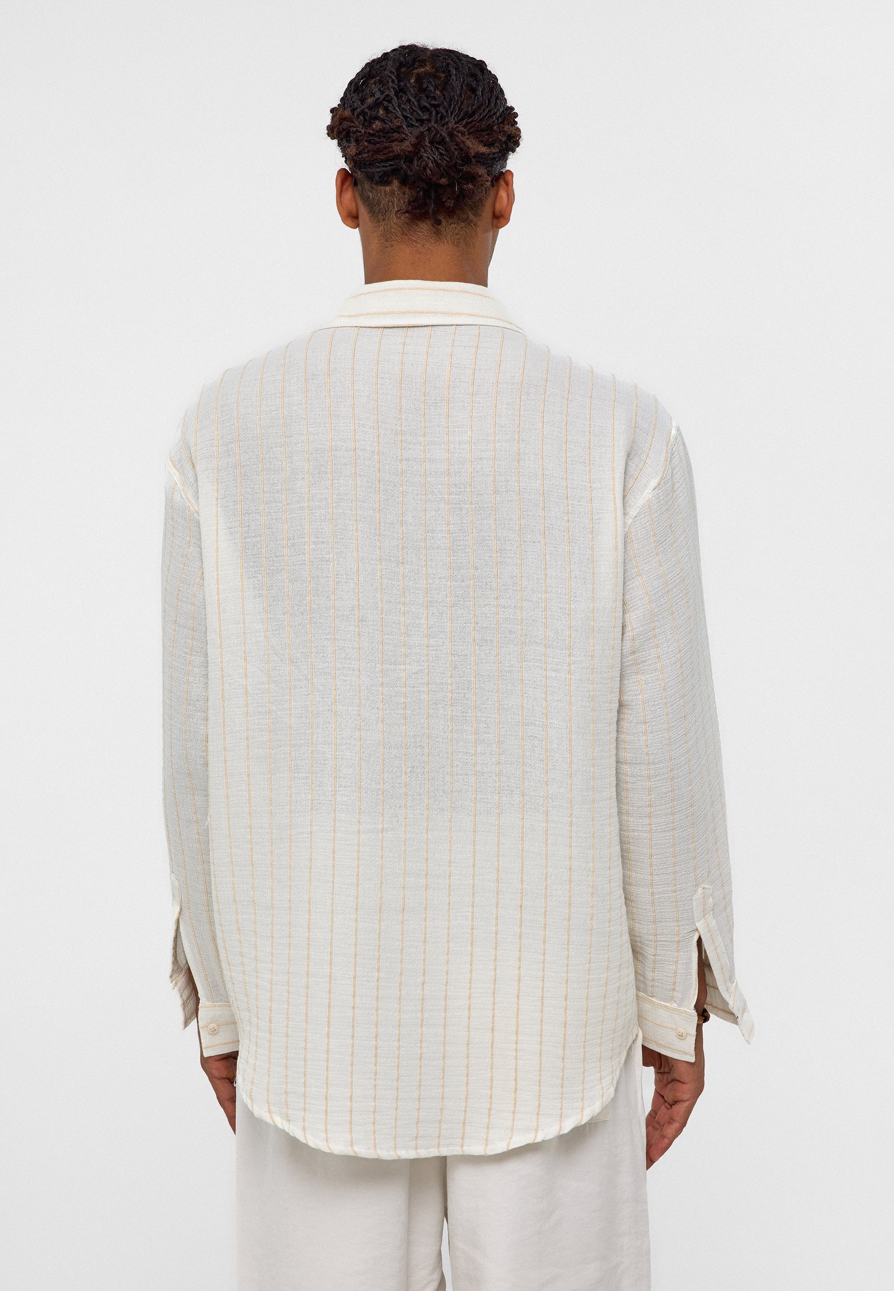 Warm Beige Cheesecloth Shirt – Pure Comfort Relaxed Sophistication