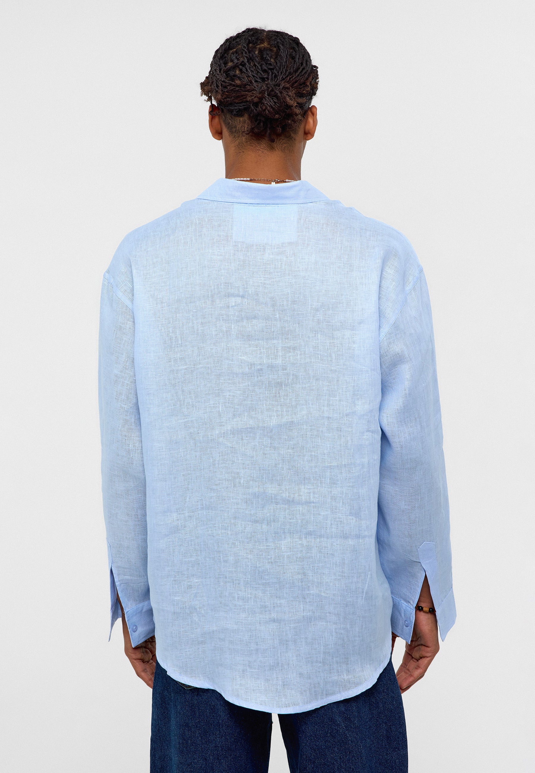 Light Ice Blue Regular‑Fit Business Shirt – Crisp & Professional