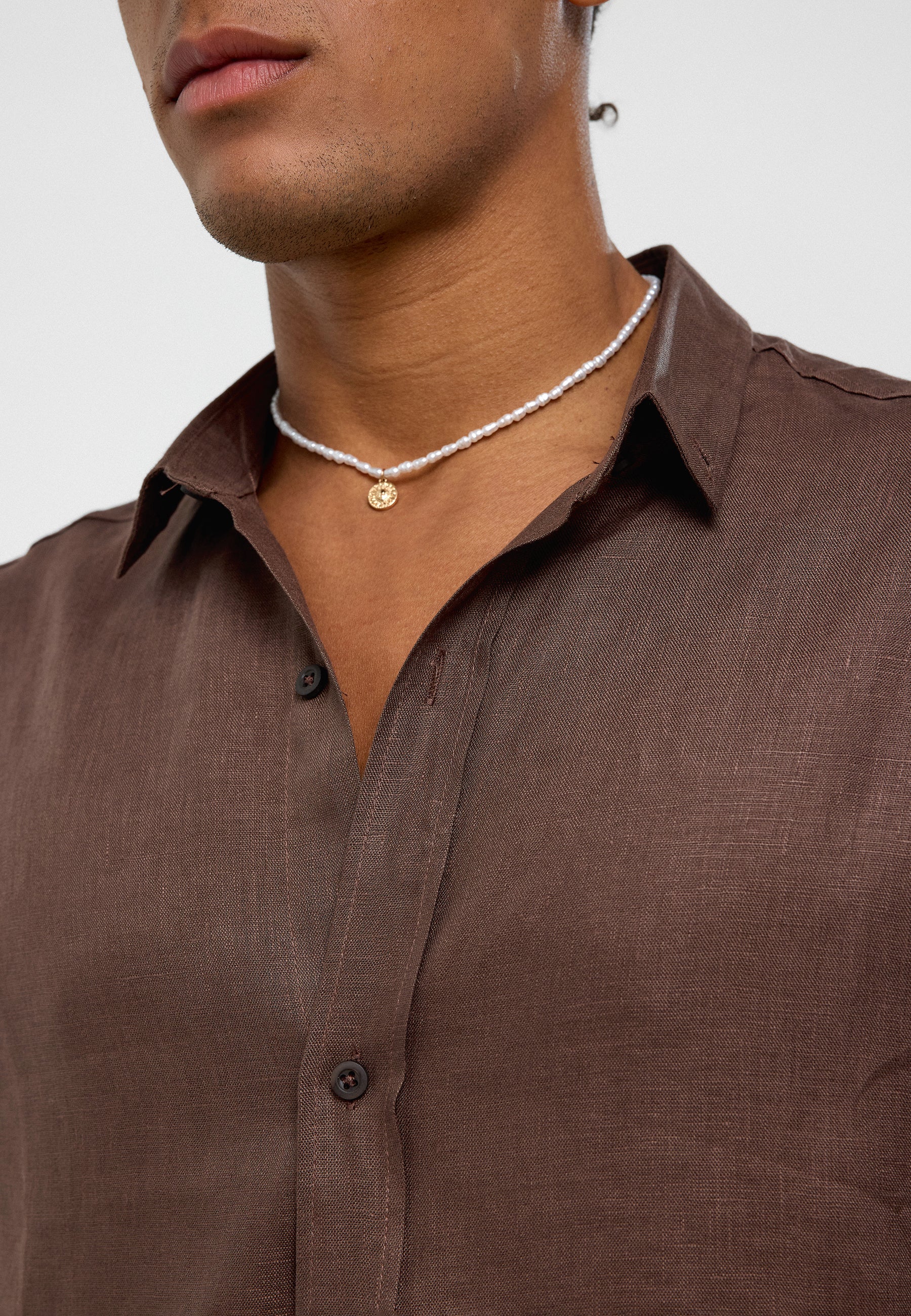 Deep Mocha Brown Freddy Comfort Fit Shirt – Clean-Cut Breezy Tailoring