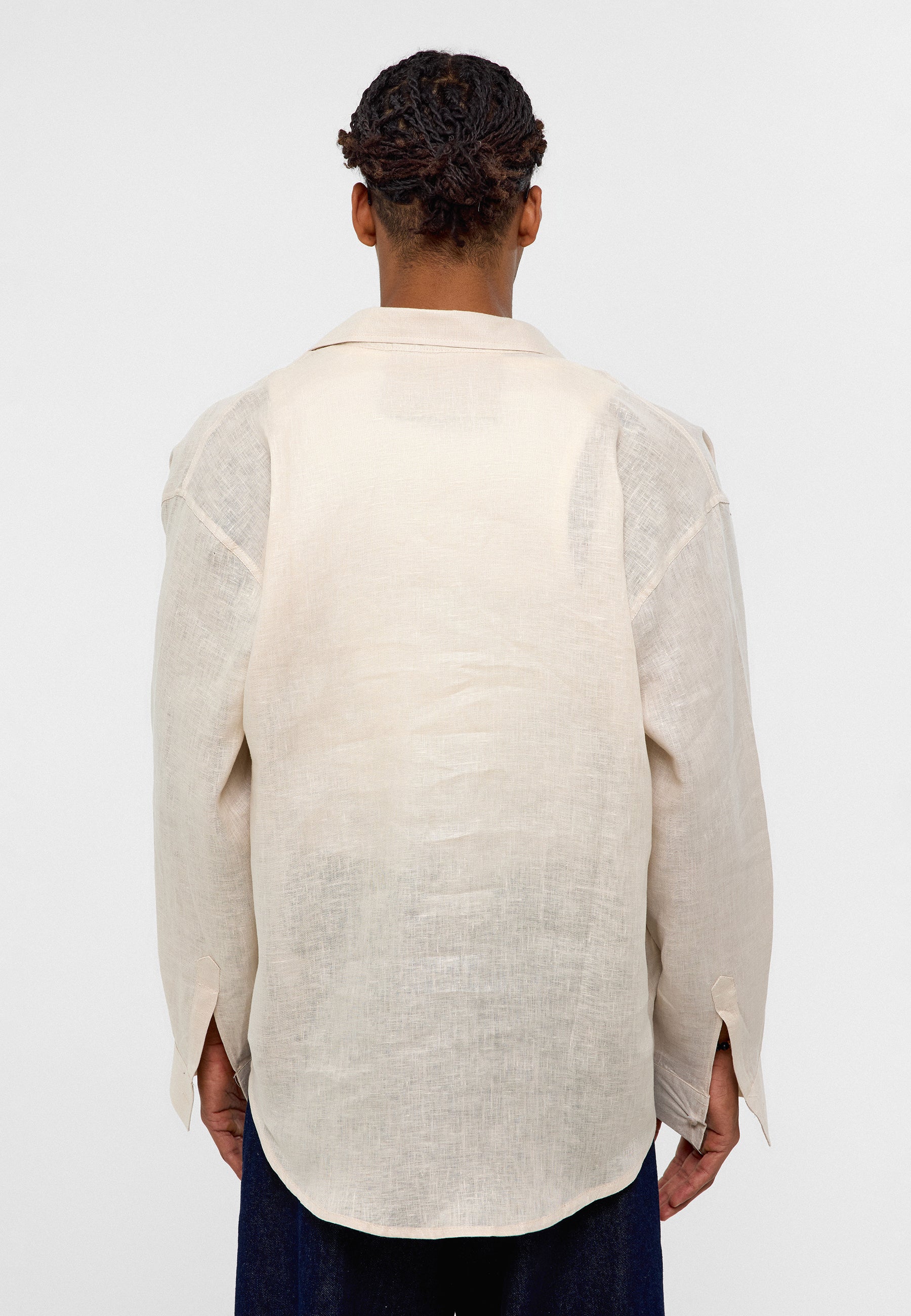 Light Sand Silk Shirt – Luxurious Elegance