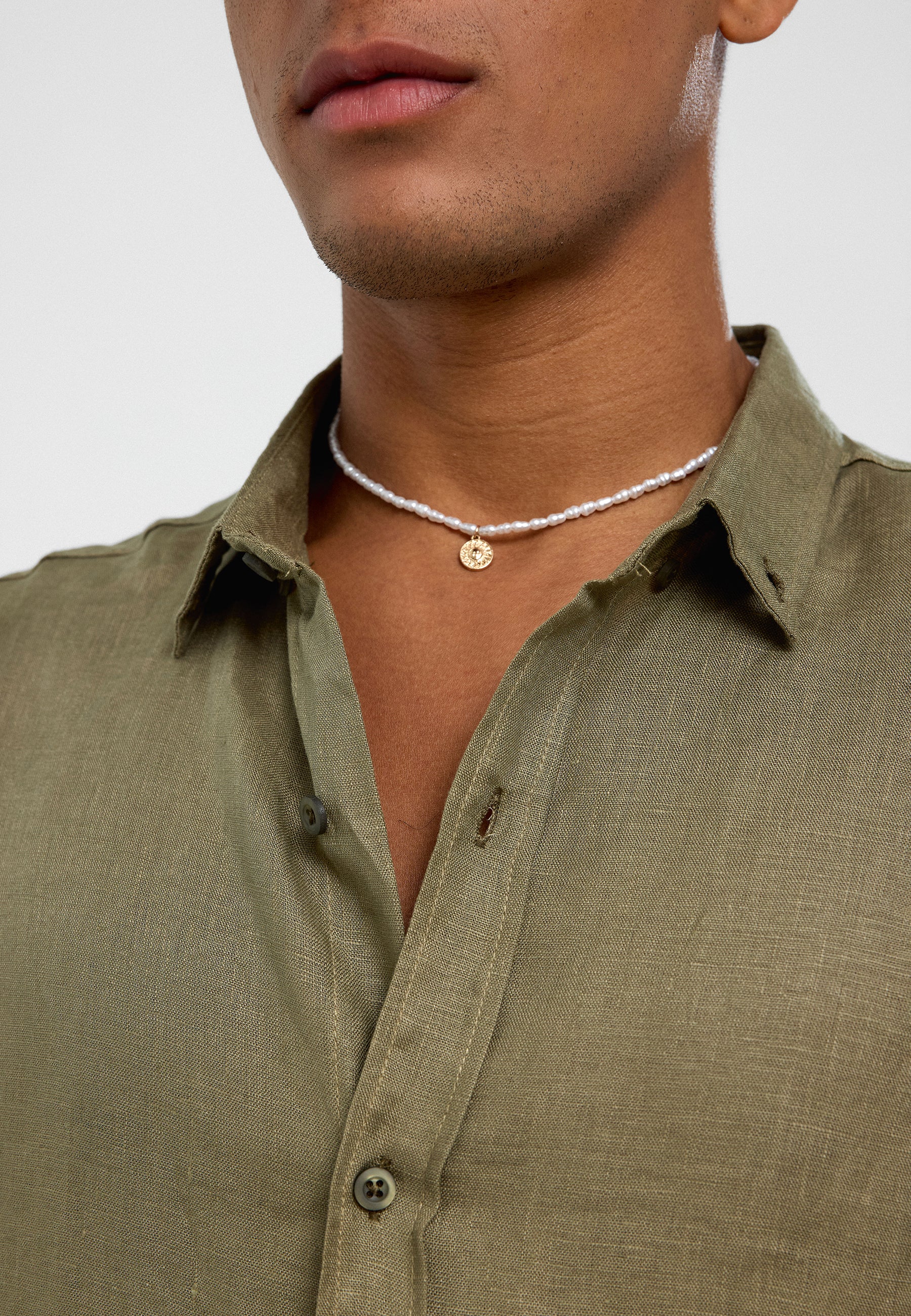 Earthy Khaki Oversized Linen Shirt – Lightweight & Relaxed Summer Staple