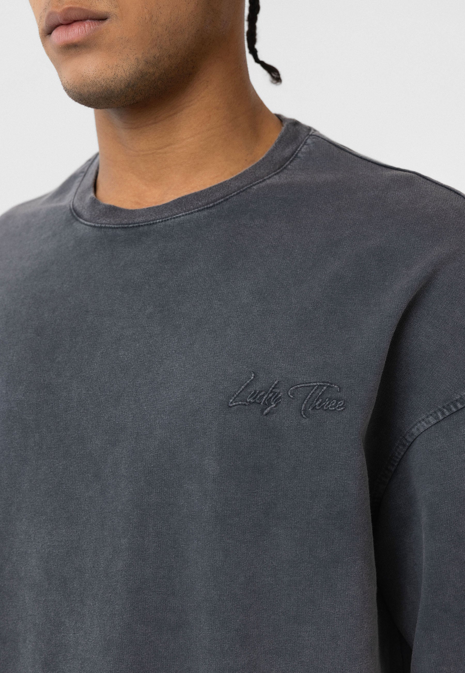 Vintage Washed Grey Oversized Print T-shirts – Bold Graphic Meets Street Comfort