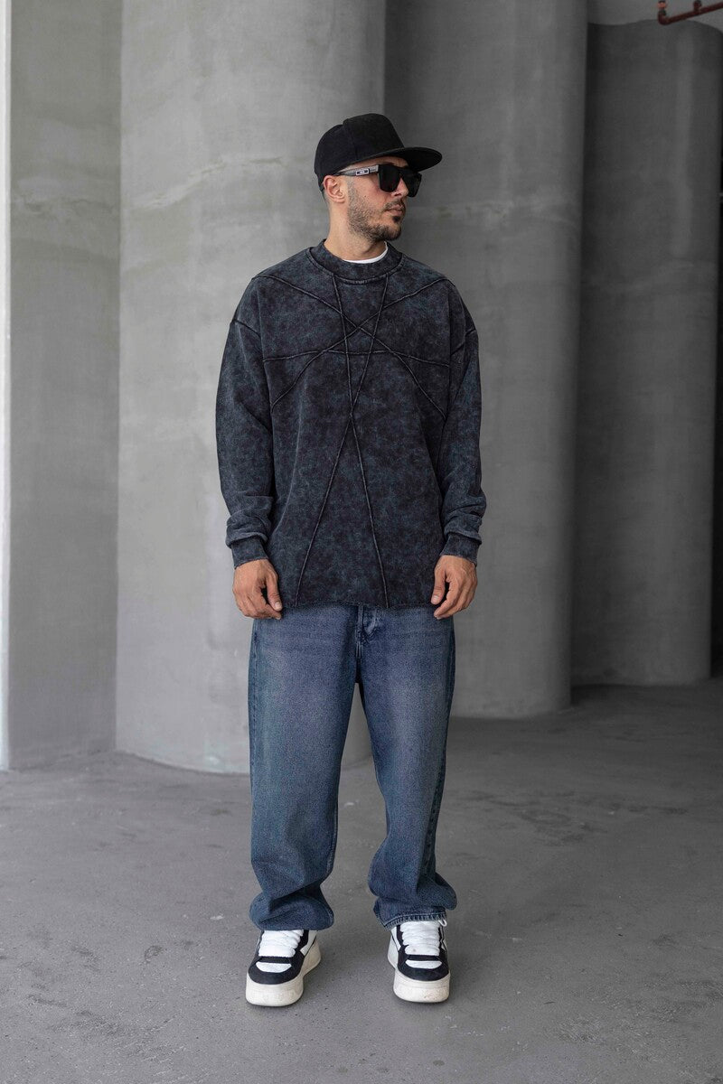 Washed Black Sweatshirt 1645