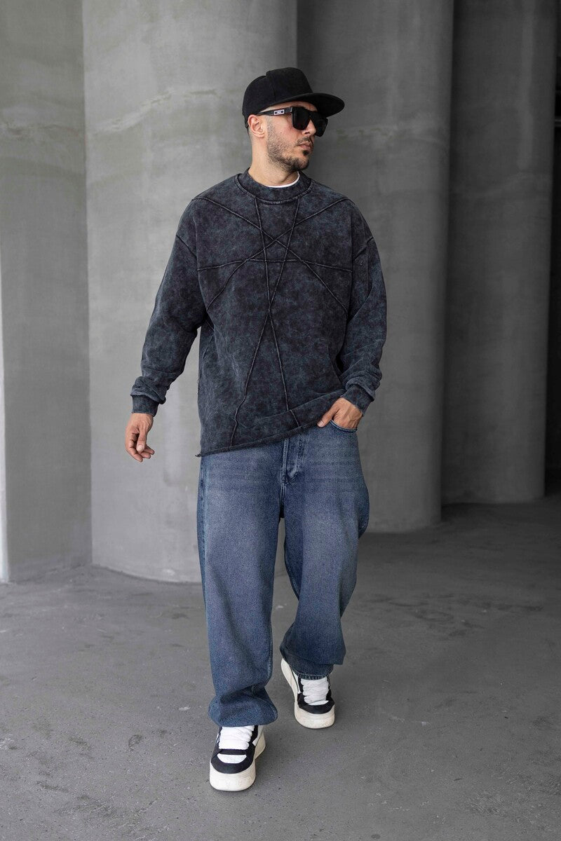 Washed Black Sweatshirt 1645