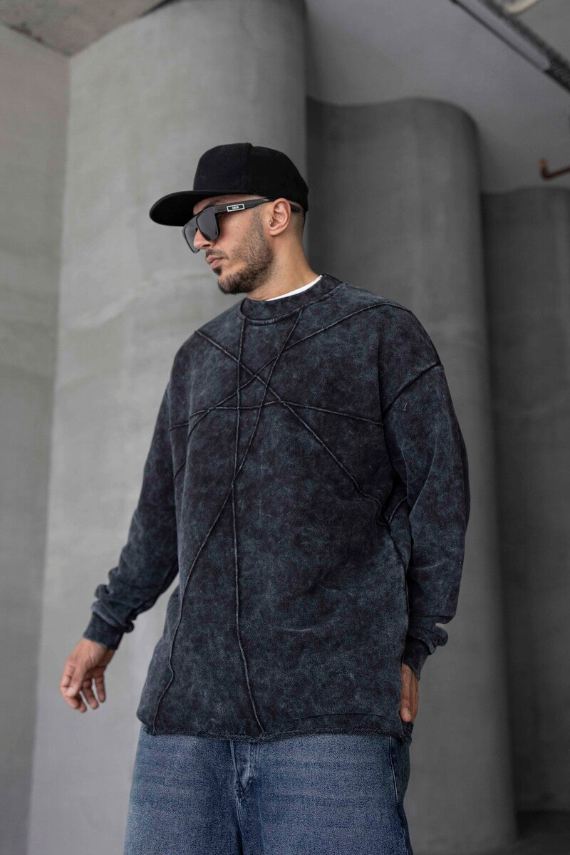 Washed Black Sweatshirt 1645