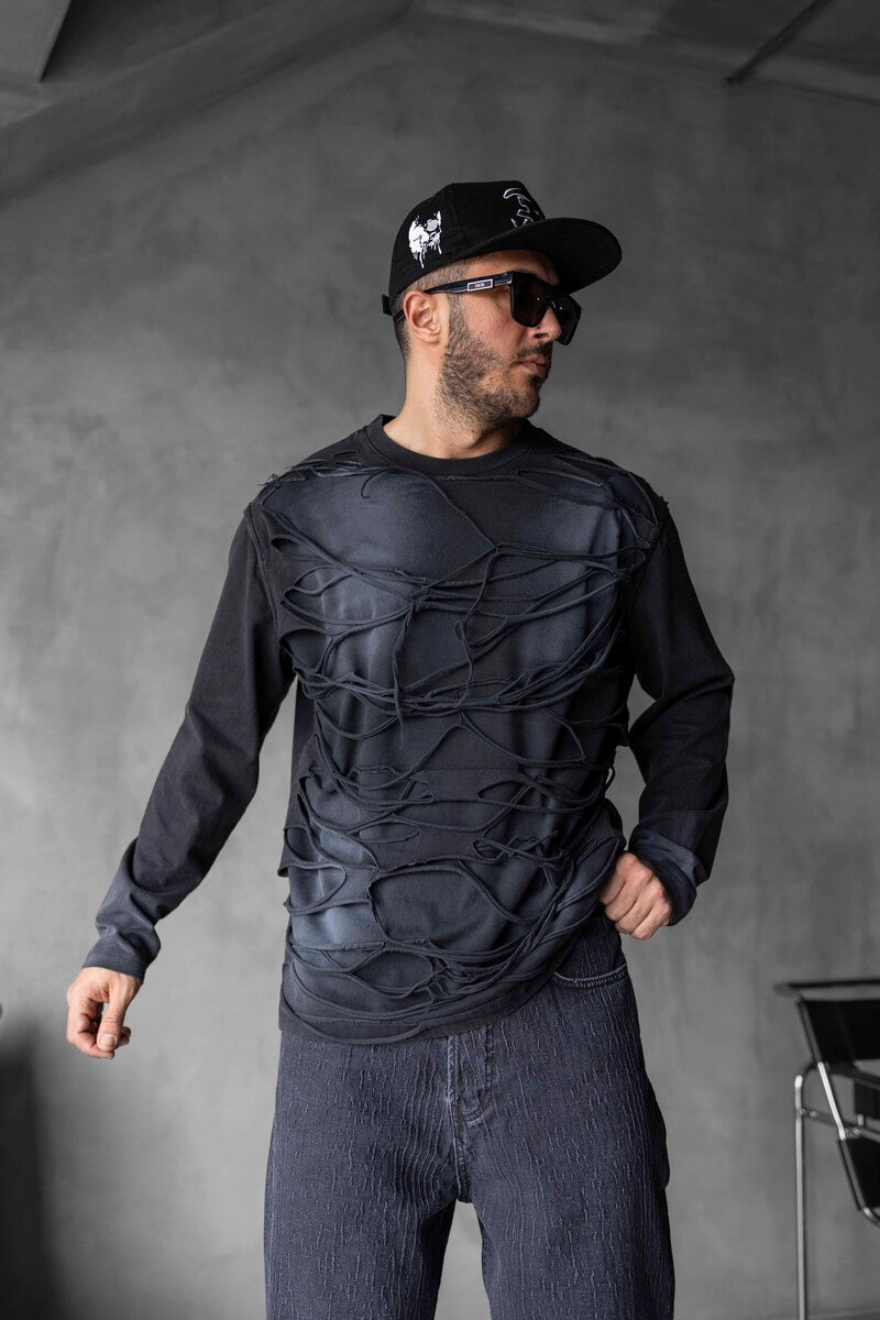 WASHED BLACK SWEATSHIRTS 1827