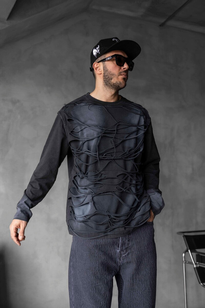 WASHED BLACK SWEATSHIRTS 1827