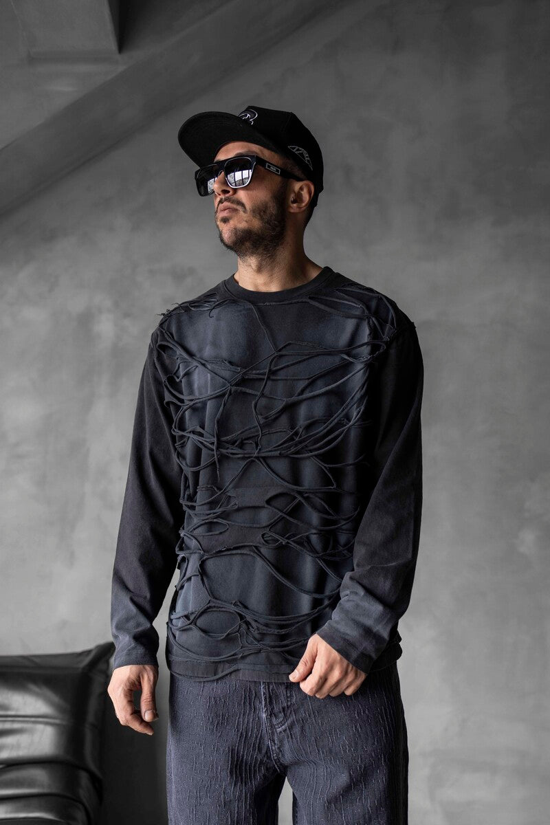 WASHED BLACK SWEATSHIRTS 1827