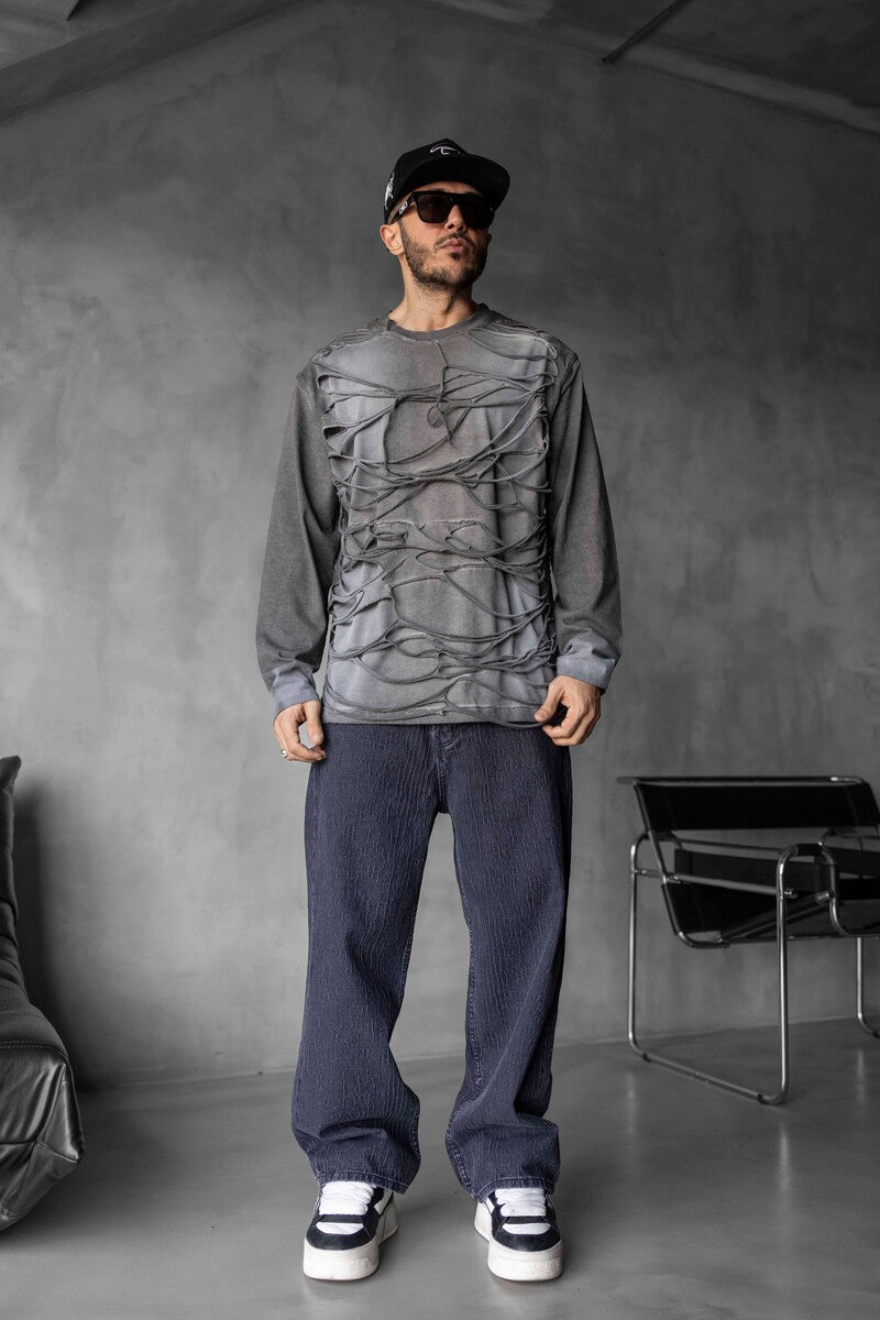 WASHED GRAY SWEATSHIRTS 1827