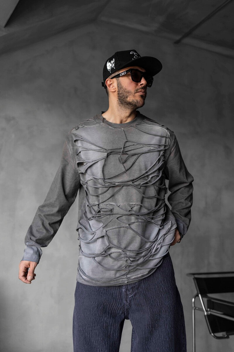 WASHED GRAY SWEATSHIRTS 1827