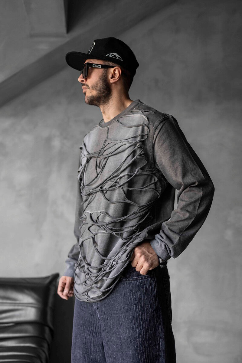 WASHED GRAY SWEATSHIRTS 1827