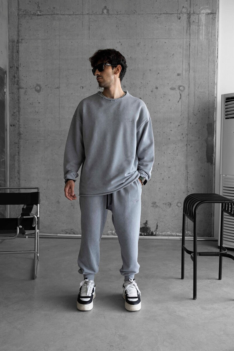 washed gray tracksuıt 1662-64