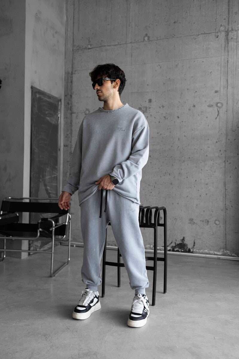 washed gray tracksuıt 1662-64