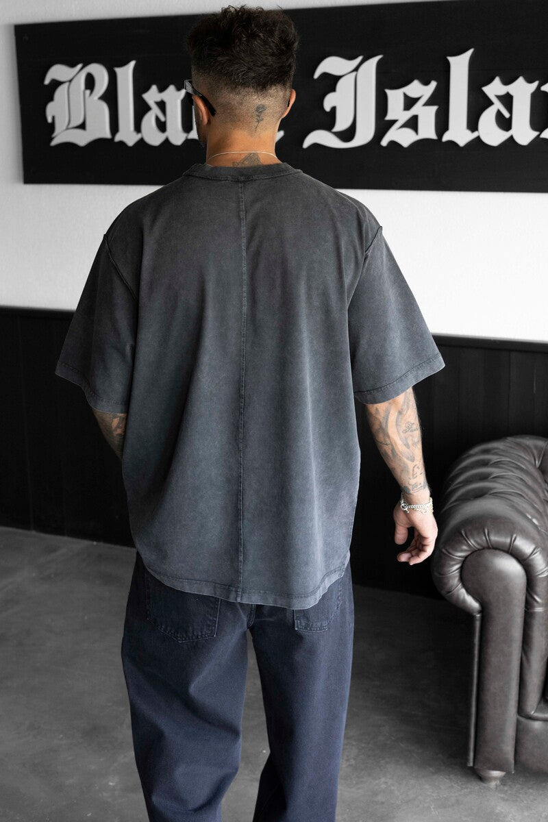 WASHED POCKET T-SHIRT BLACK 1725