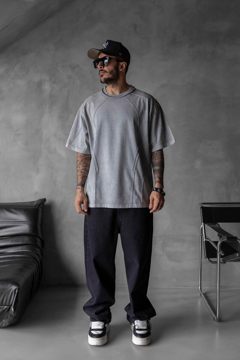 WASHED T-SHIRT GREY 1726