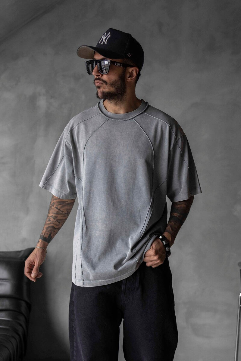 WASHED T-SHIRT GREY 1726