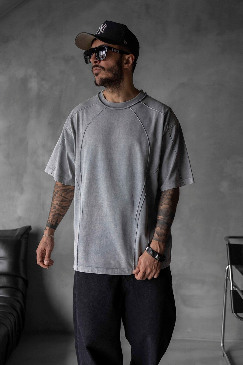 WASHED T-SHIRT GREY 1726