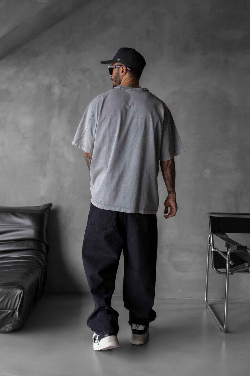 WASHED T-SHIRT GREY 1726