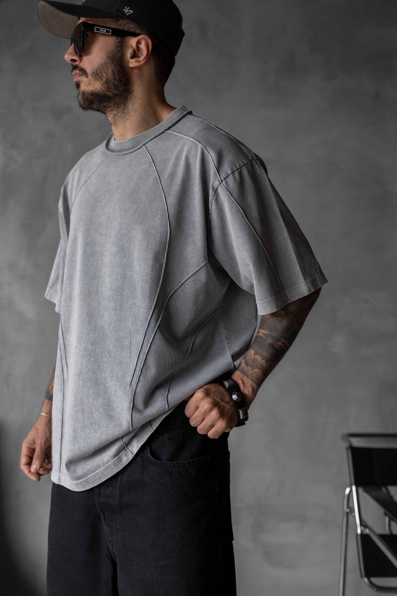 WASHED T-SHIRT GREY 1726